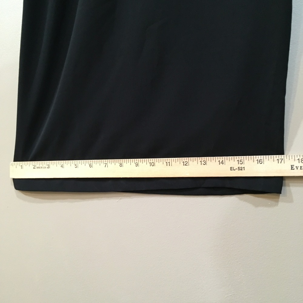 Ododos High Waist Super Wide Leg Pants Womens XL Black Minimalist Modern Capsule - Picture 7 of 13